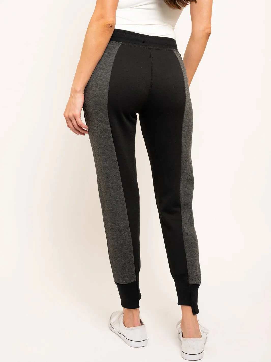 WOMEN'S SIDE PANEL FRONT TIE JOGGER