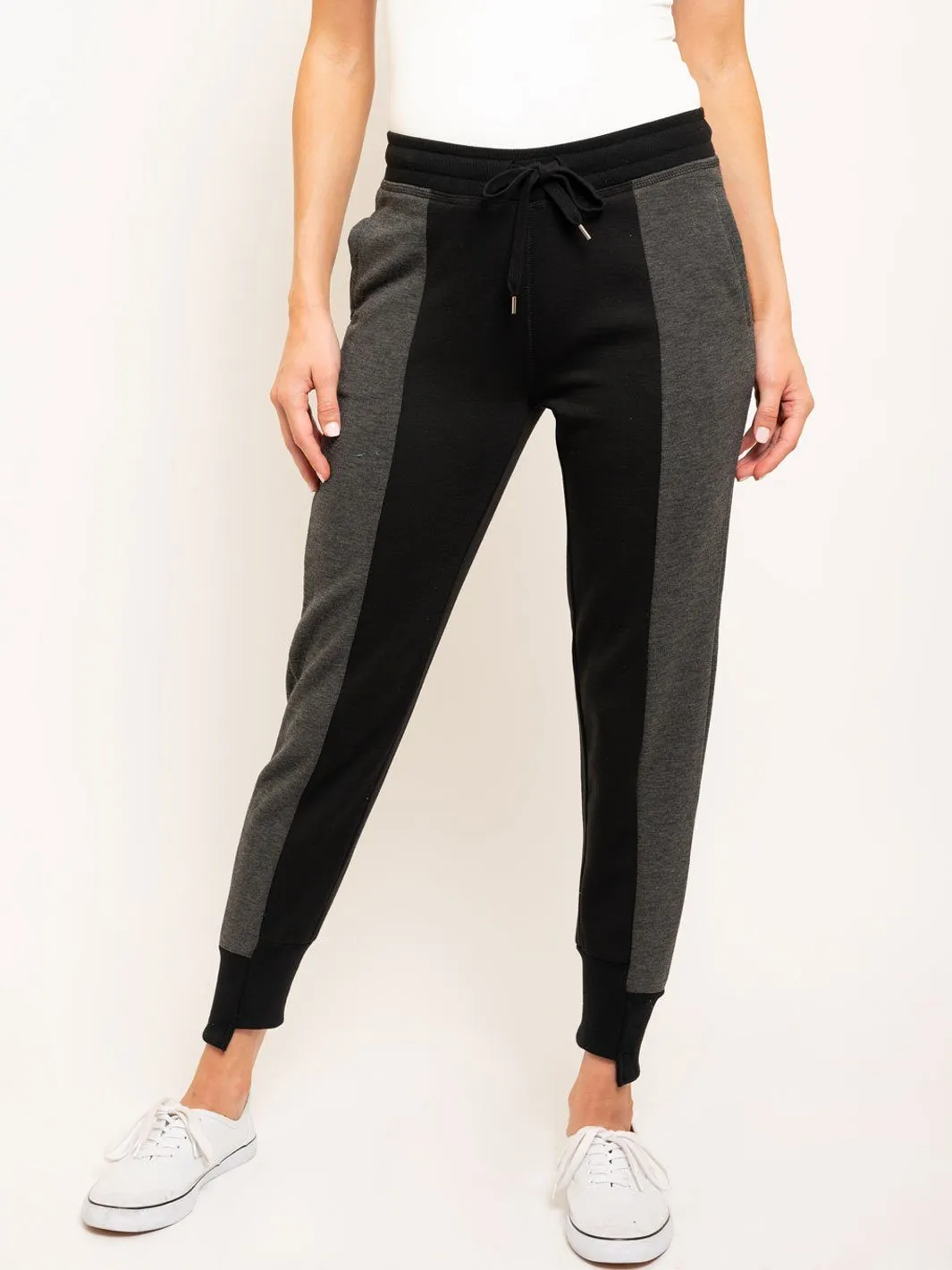 WOMEN'S SIDE PANEL FRONT TIE JOGGER