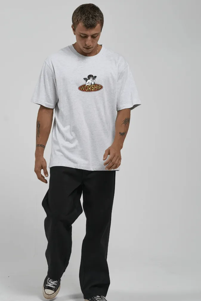 WORSHIP SUPPLIES CHECK IN TEE - SNOW MARLE