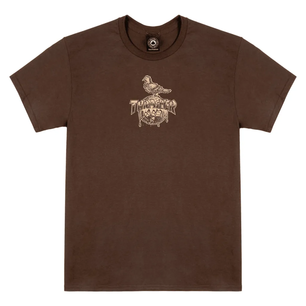 x Anti Hero Cover the earth t-shirt - Dark chocolate