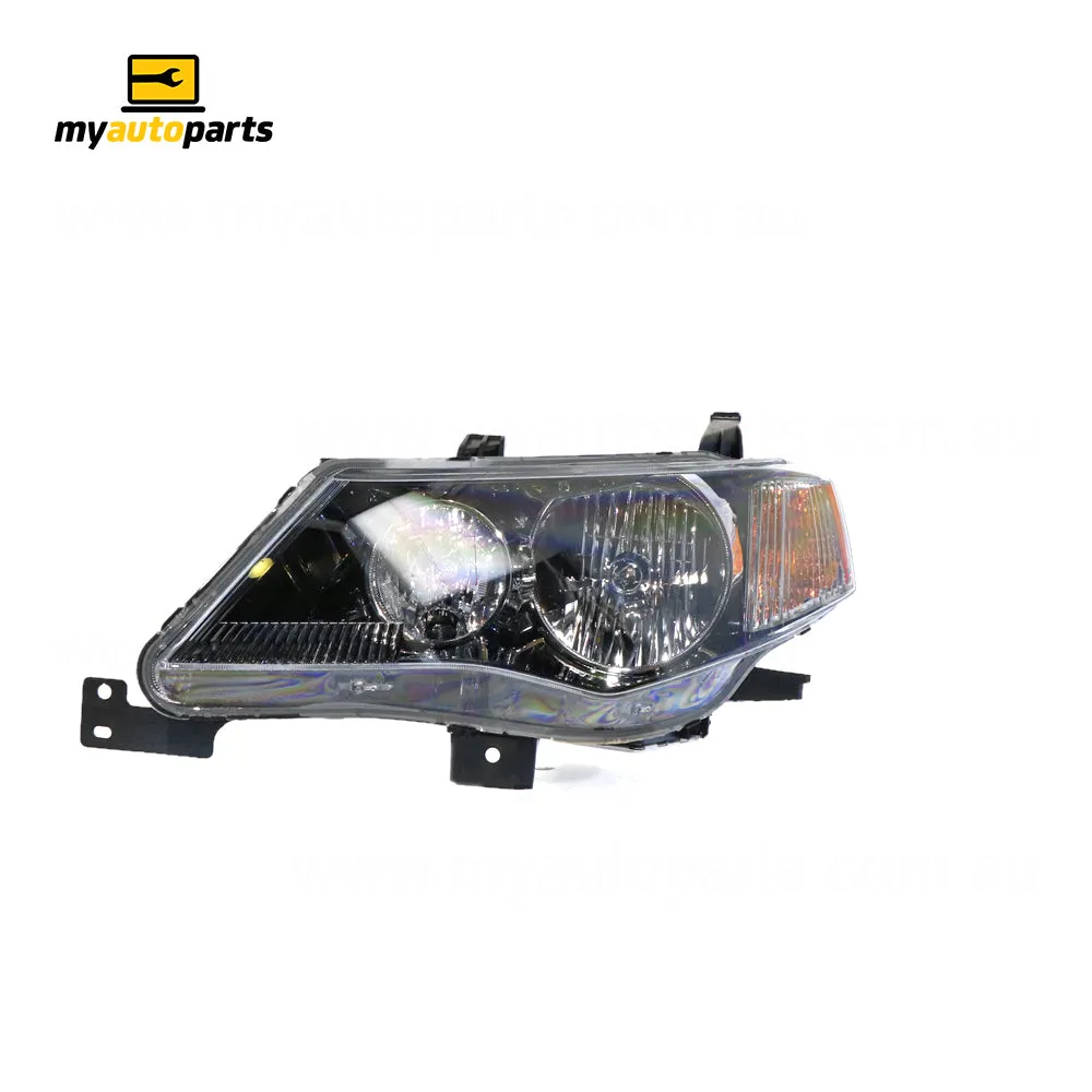 Xenon Head Lamp Black Passenger Side Genuine Suits Mitsubishi Outlander ZG 2006 to 2009