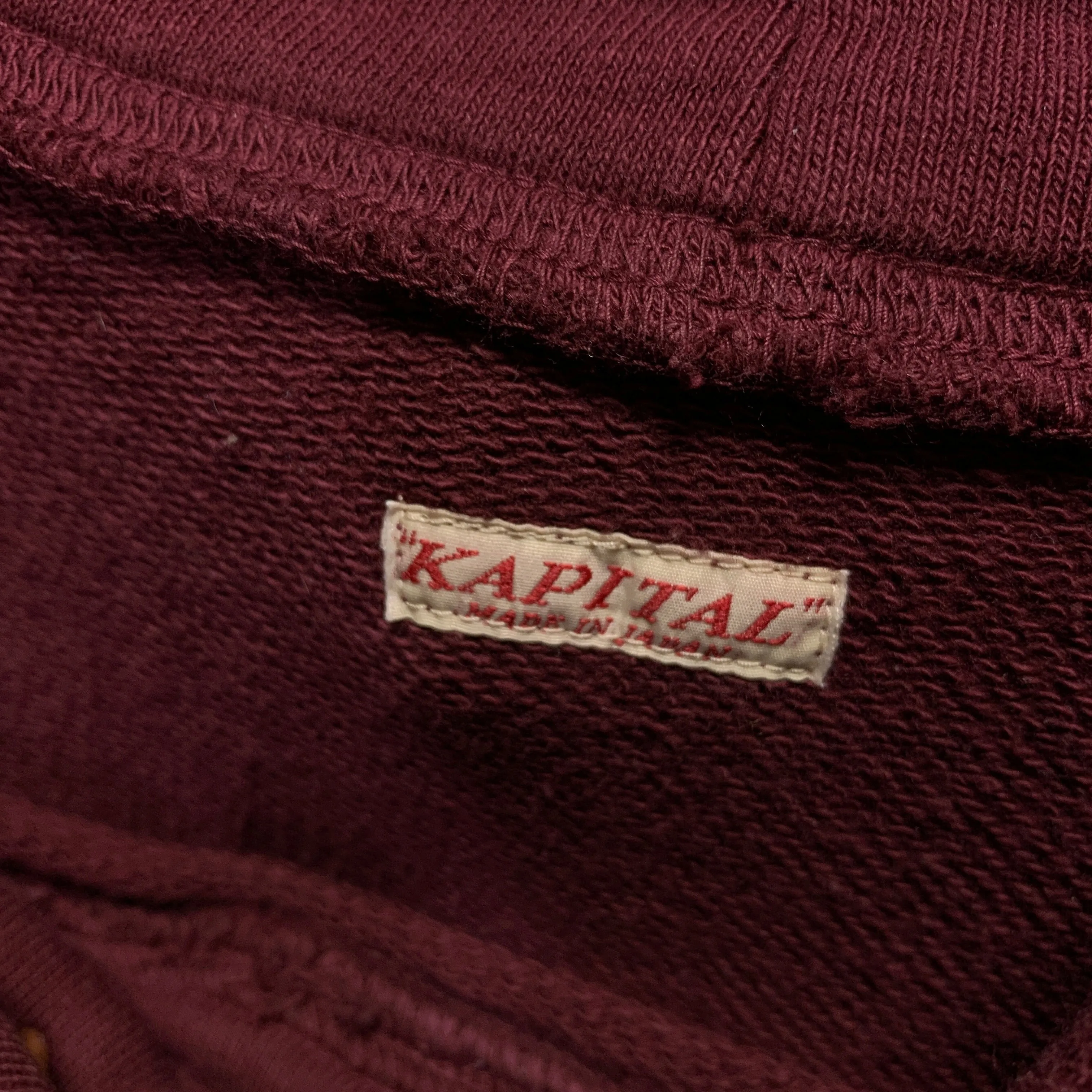 [XL] Kapital Surf Pullover Hoodie Burgundy