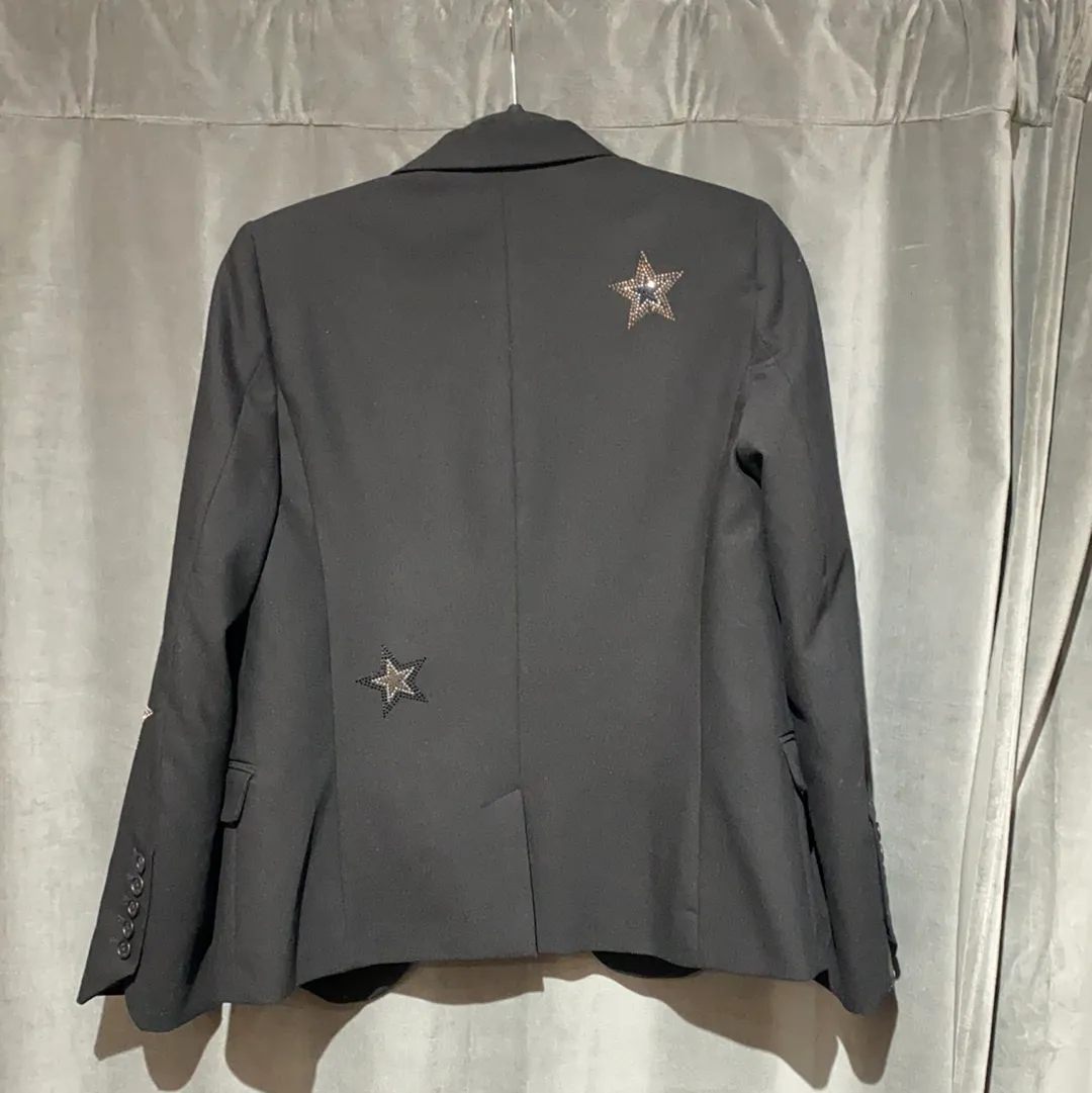 Zadig and Voltaire Black Blazer with Sequin Star Design